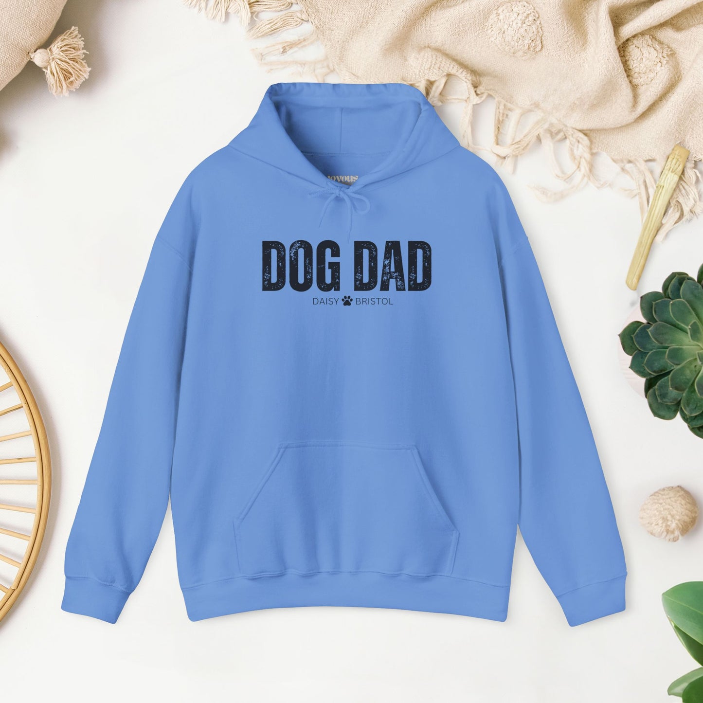 Custom Dog Dad Hoodie with Dogs Name - Personalized Gift for Dog Dad