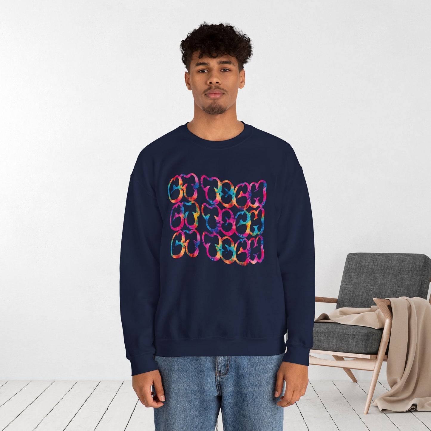 Tie Dye Groovy CT Tech Sweatshirt - CT Technologist Sweater