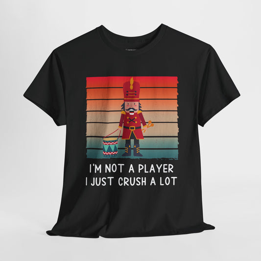 I'm Not A Player Funny Christmas Shirt - Matching Family Christmas Heavy Cotton Tee