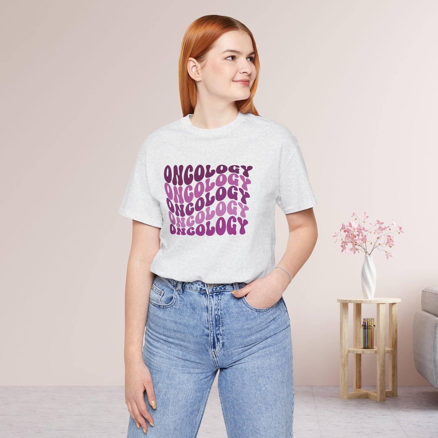 Purple Groovy Oncology Soft Cotton Tee