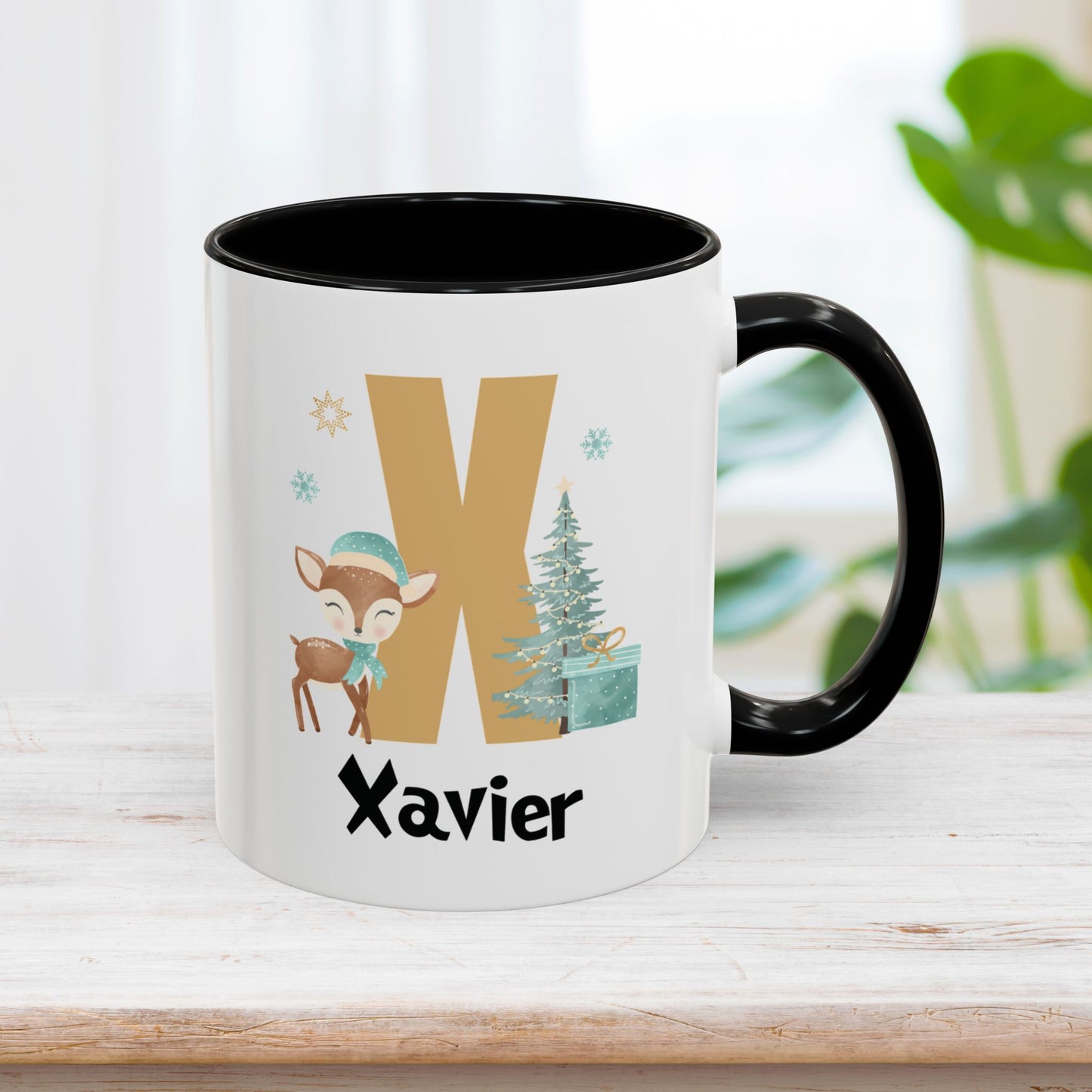 Custom Name Christmas Initial Letter Mug - Personalized Christmas Gifts A-Z