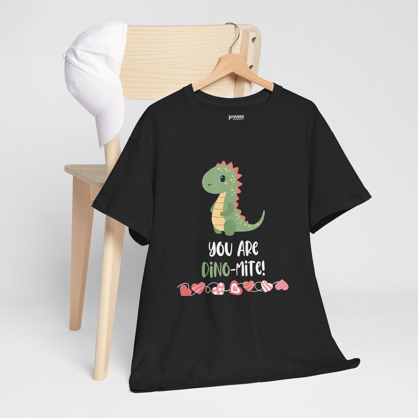 Valentine's Day Teacher Shirt - You are Dino-Mite Heavy Cotton Tee