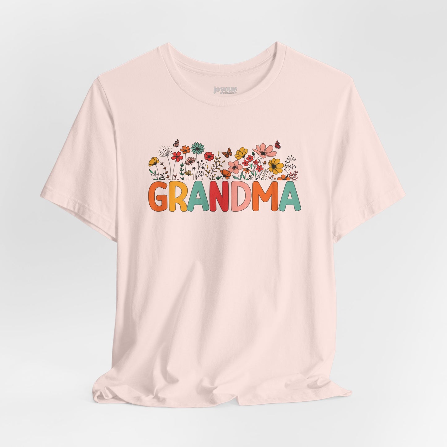 Spring Floral Grandma Soft Cotton Tee