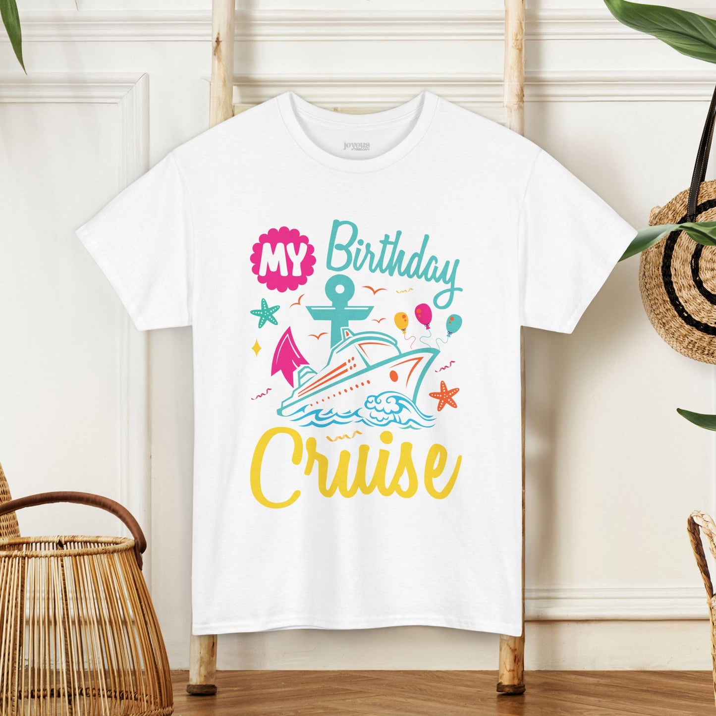 My Birthday Cruise Shirt - Family Cruise Vacation Heavy Cotton Tee