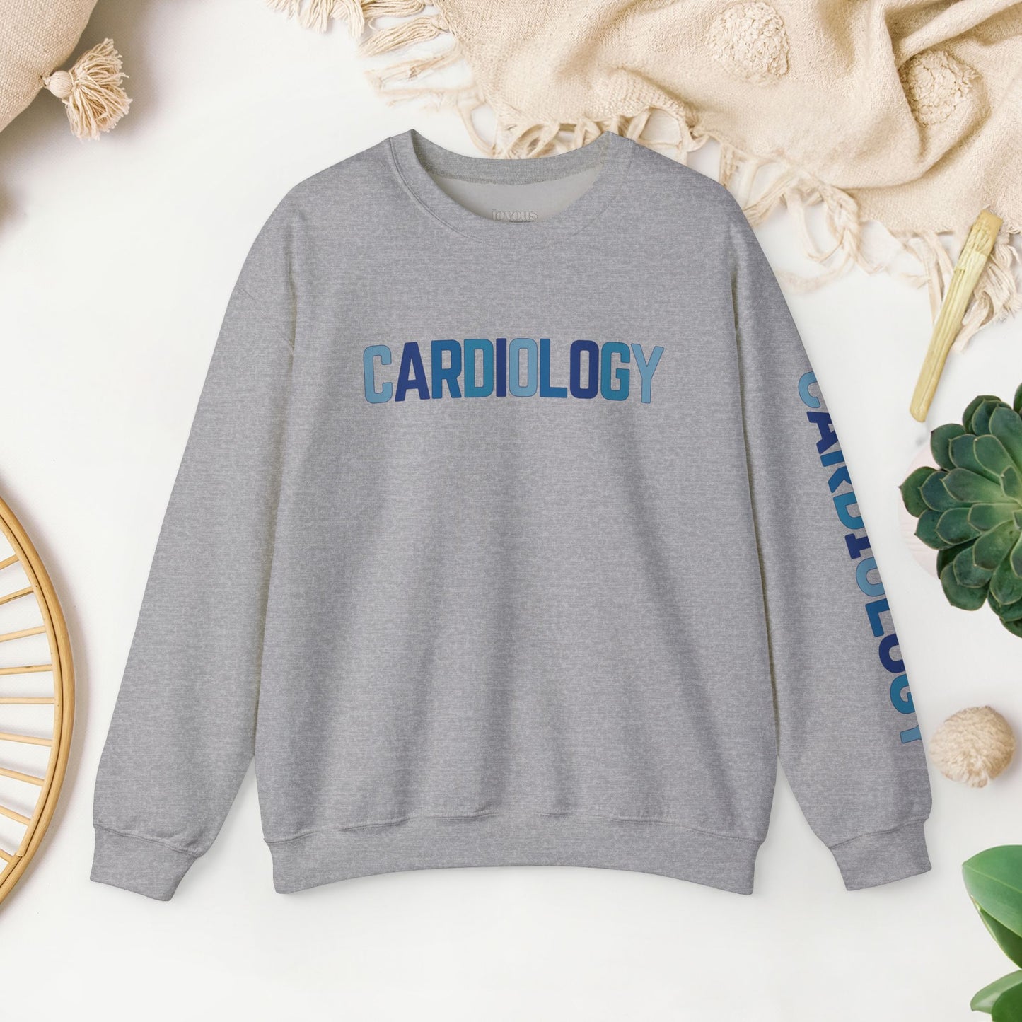 Trendy Blue Cardiology Sweatshirt for Cardiac Nurse