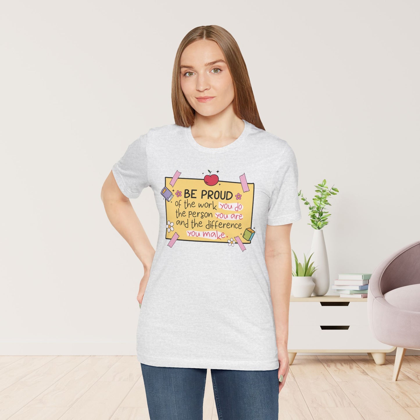 Trendy Motivational Teacher Soft Cotton Tee