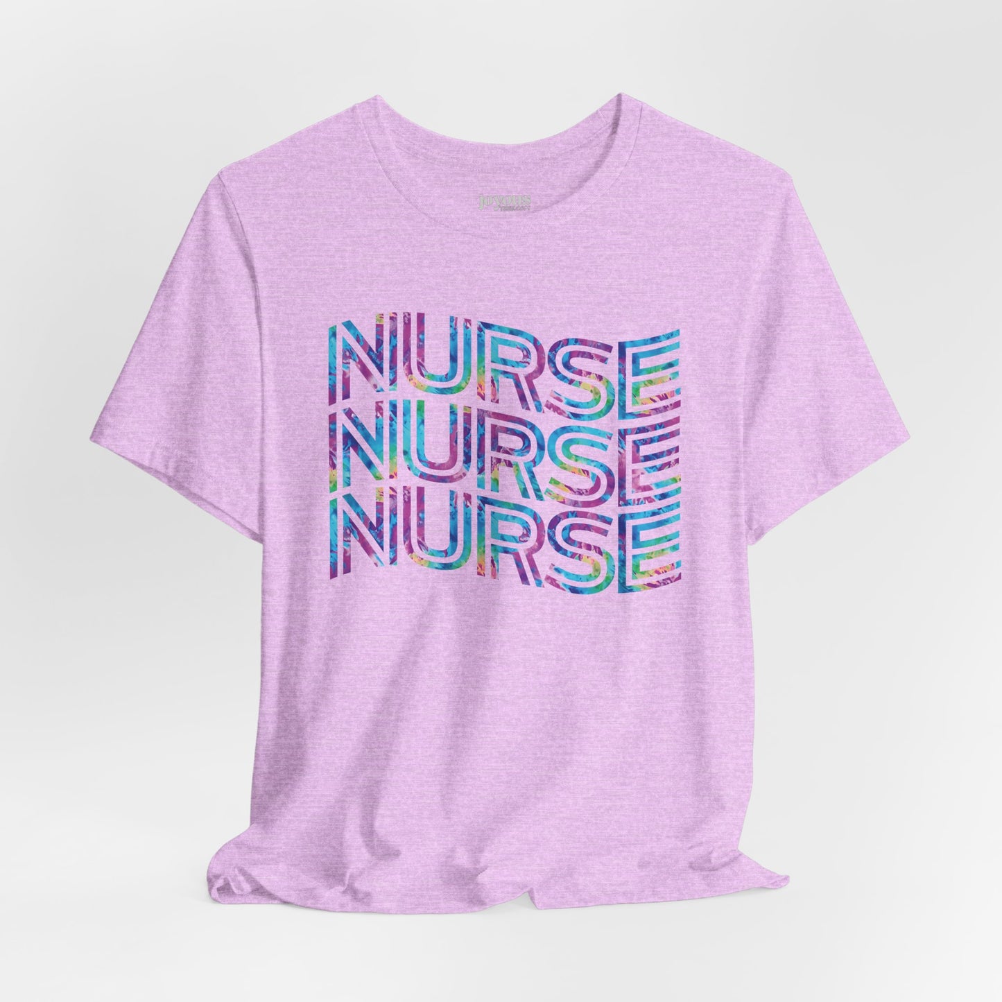 Tie Dye Wavy Nurse Shirt - Registered Nurse Soft Cotton Tee