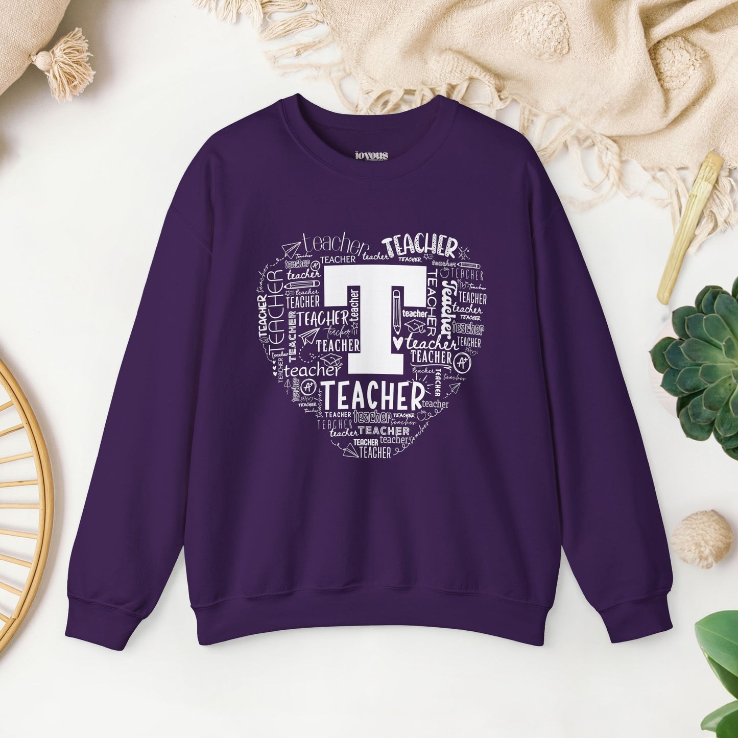 Hot Pink Teacher Sweatshirt for School Teachers