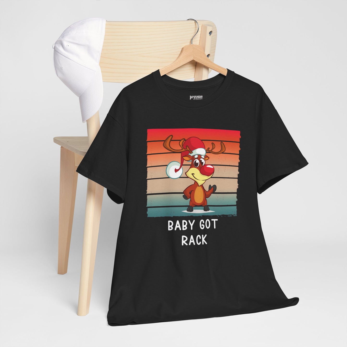 Baby Got Rack Funny Christmas Shirt - Matching Family Christmas Heavy Cotton Tee