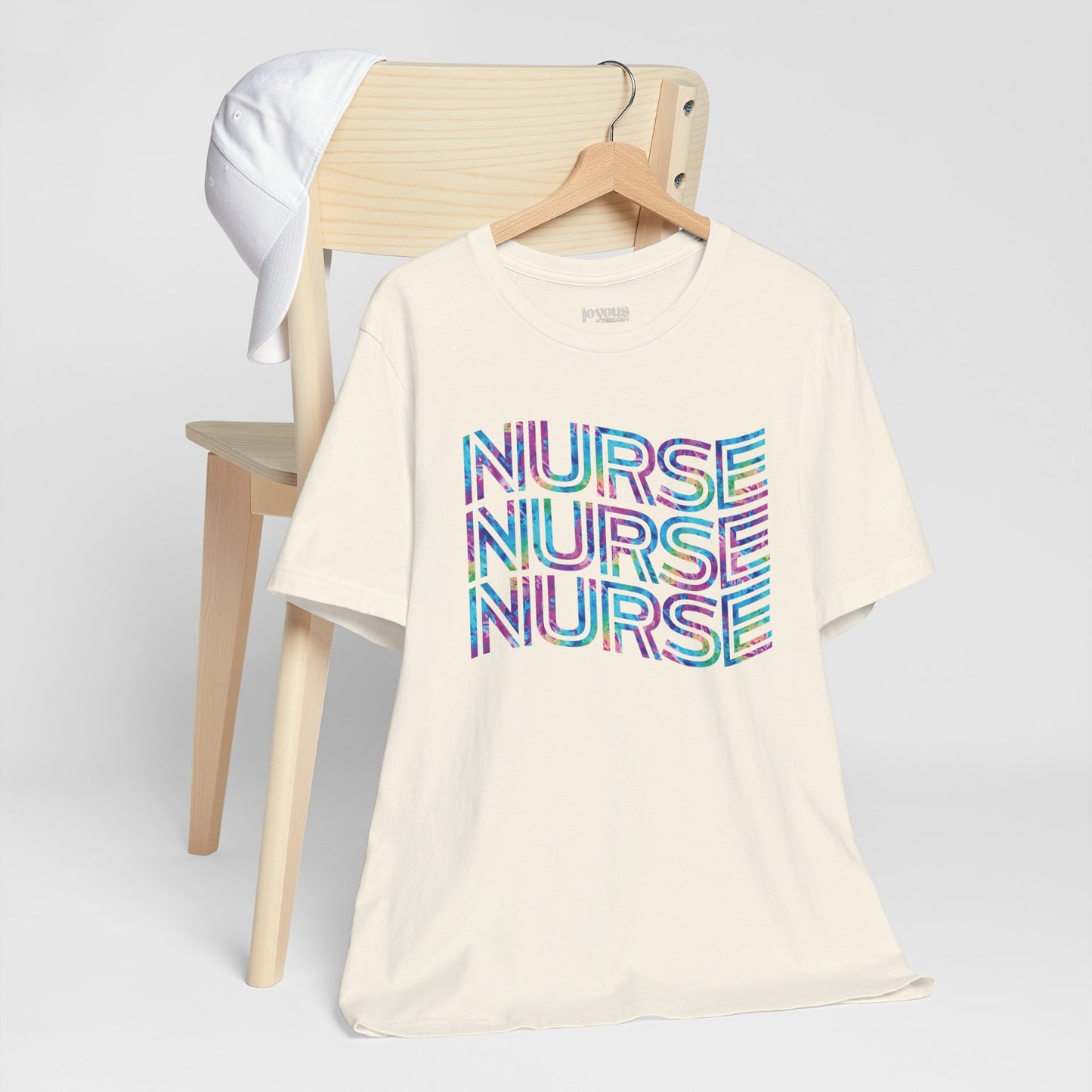 Tie Dye Wavy Nurse Shirt - Registered Nurse Soft Cotton Tee