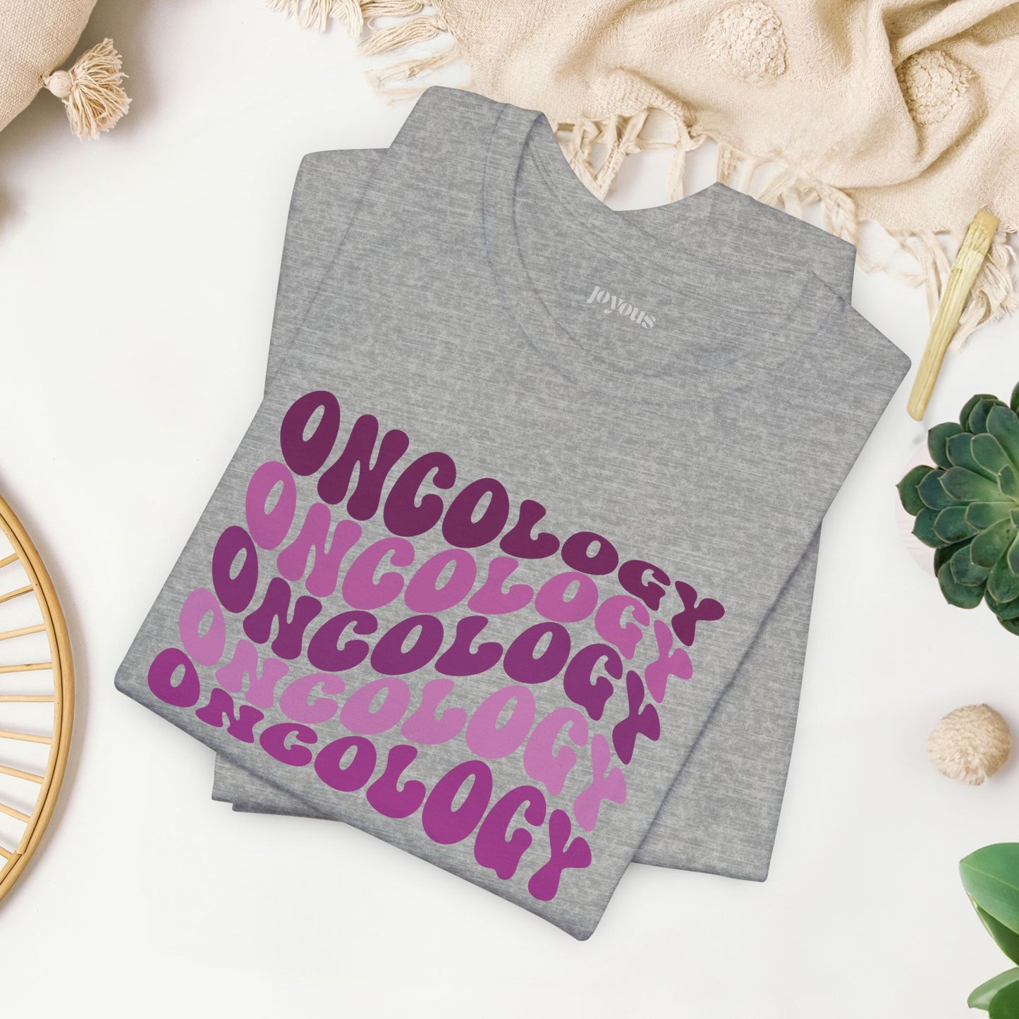 Purple Groovy Oncology Soft Cotton Tee