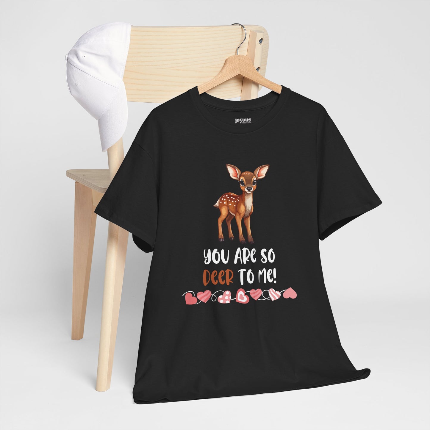 Valentine's Day Teacher Shirt - You are so Deer to Me Heavy Cotton Tee