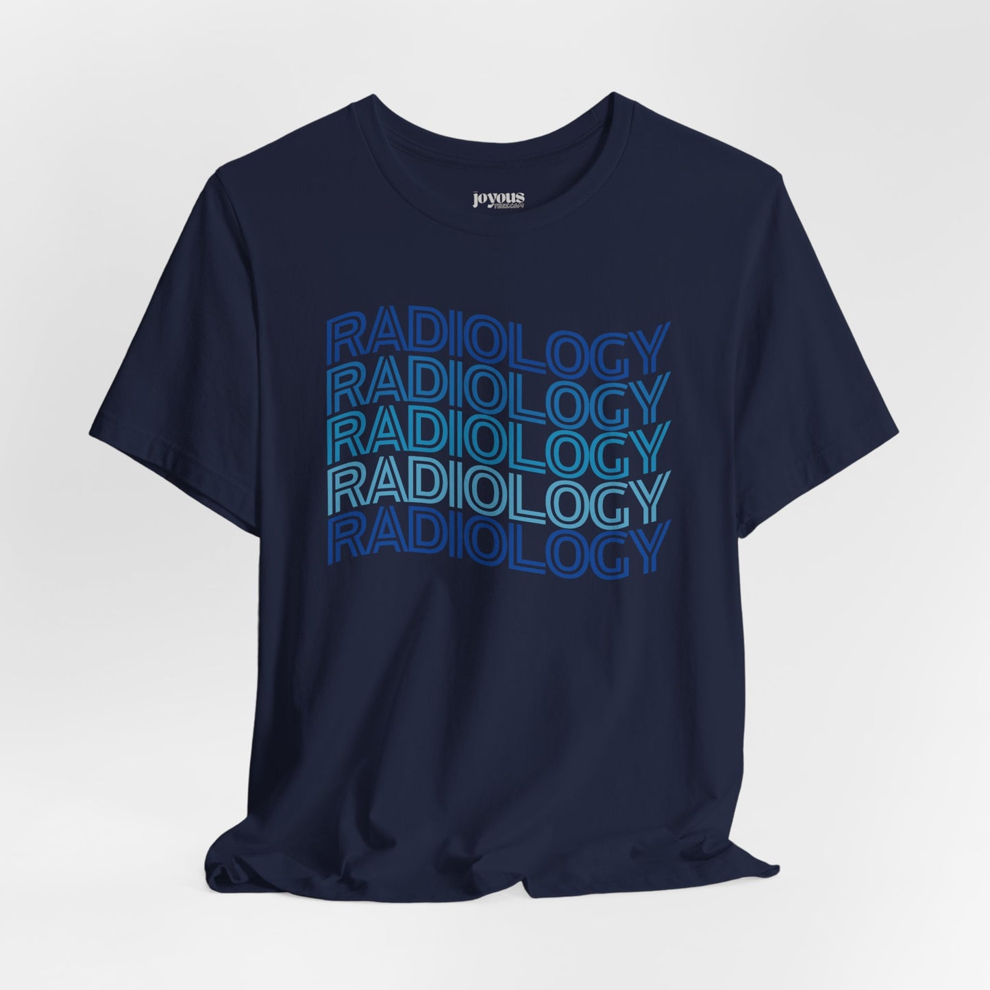 Wavy Blue Radiology Soft Cotton Tee