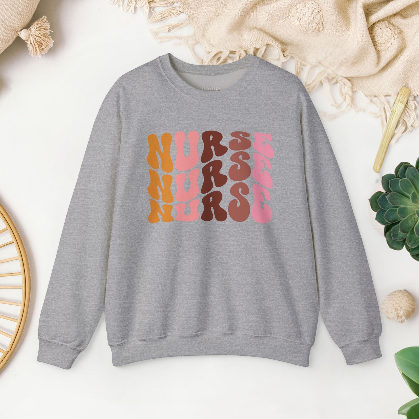 Groovy Nurse Sweatshirt - Nurse Pullover