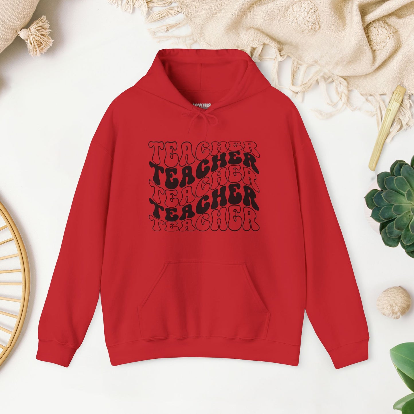 Groovy Unisex Teacher Hoodie for School Teachers