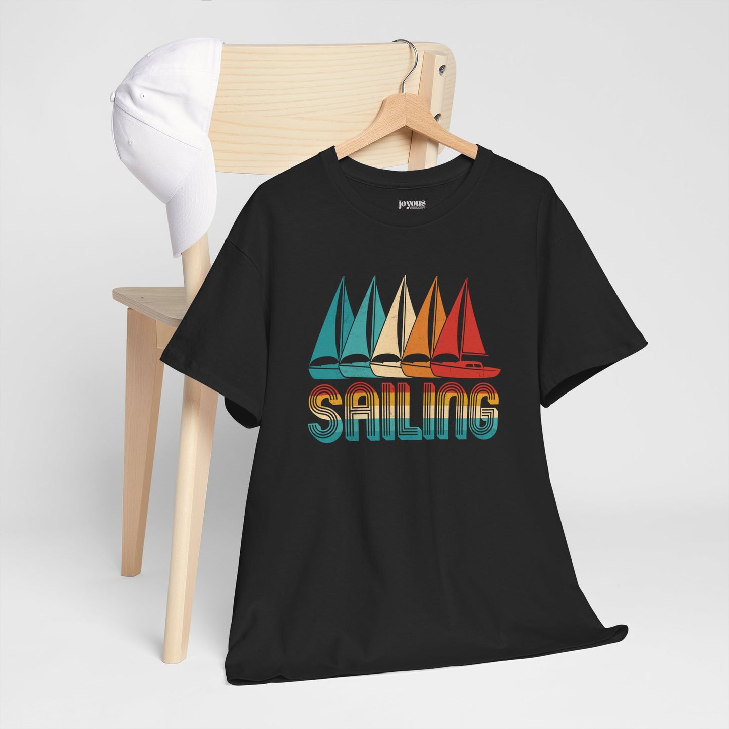 Vintage Sailing T-Shirt, - Unisex Sailing Heavy Cotton Tee