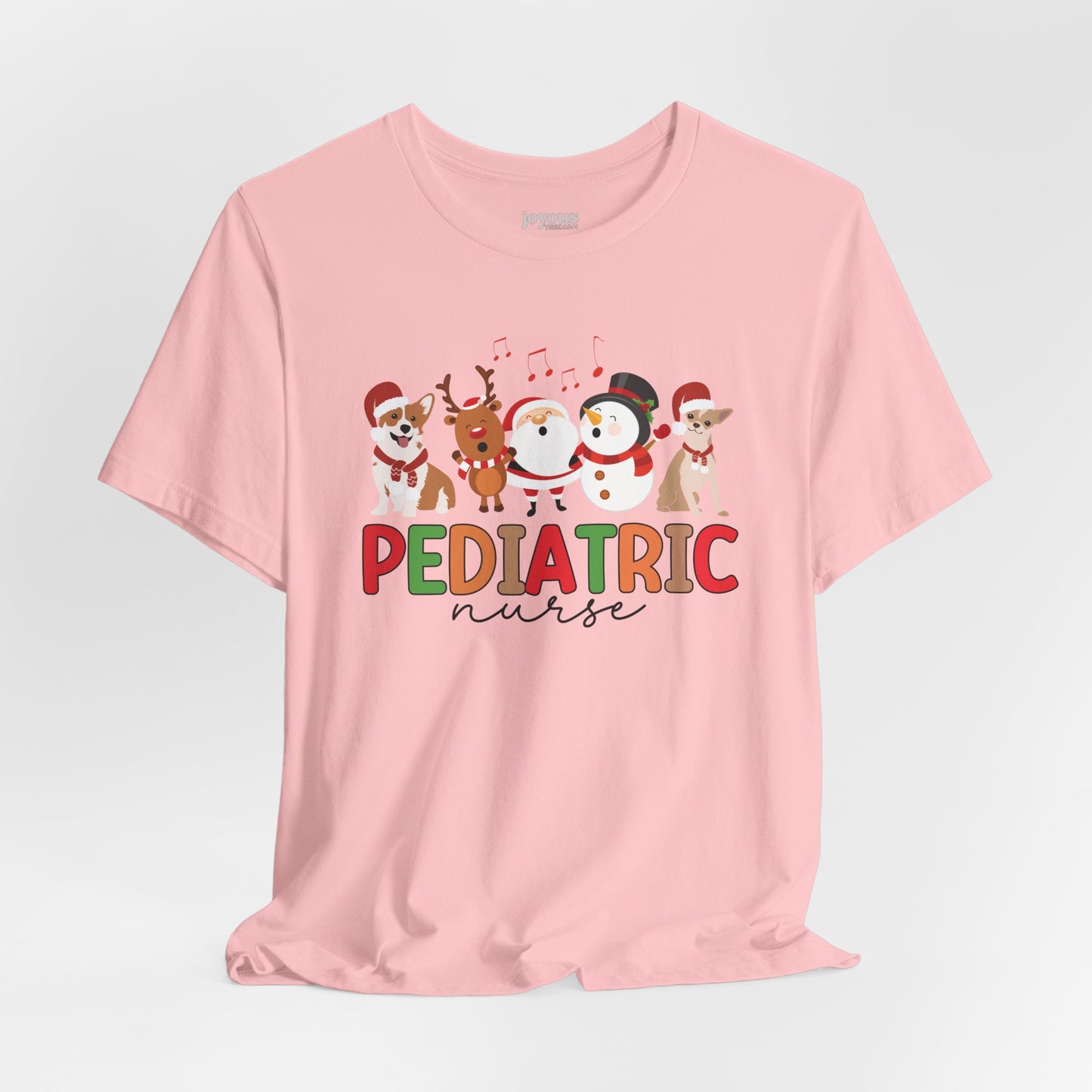 Christmas Pediatric Nurse Soft Cotton Tee