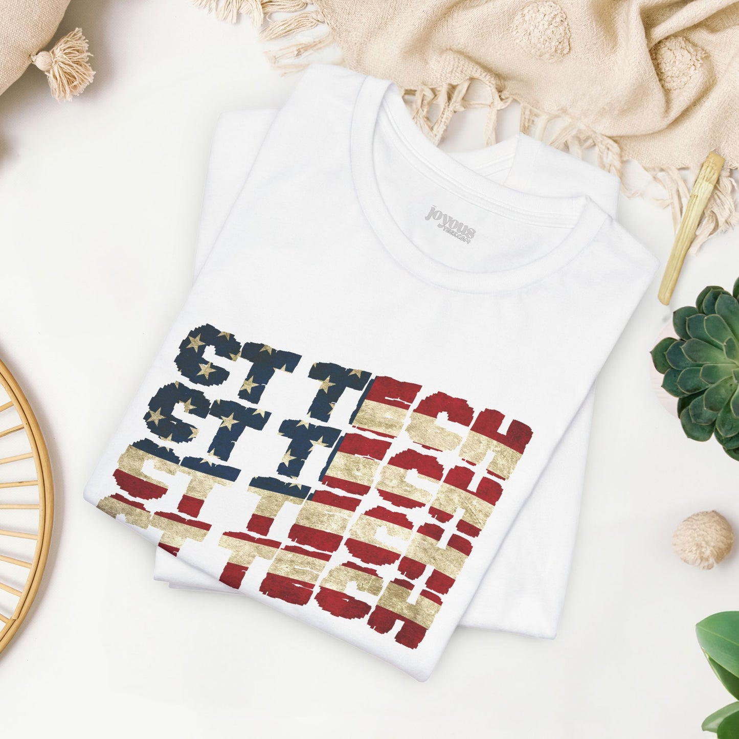 USA Flag CT Tech Shirt -  4th of July CT Technologist Soft Cotton Tee