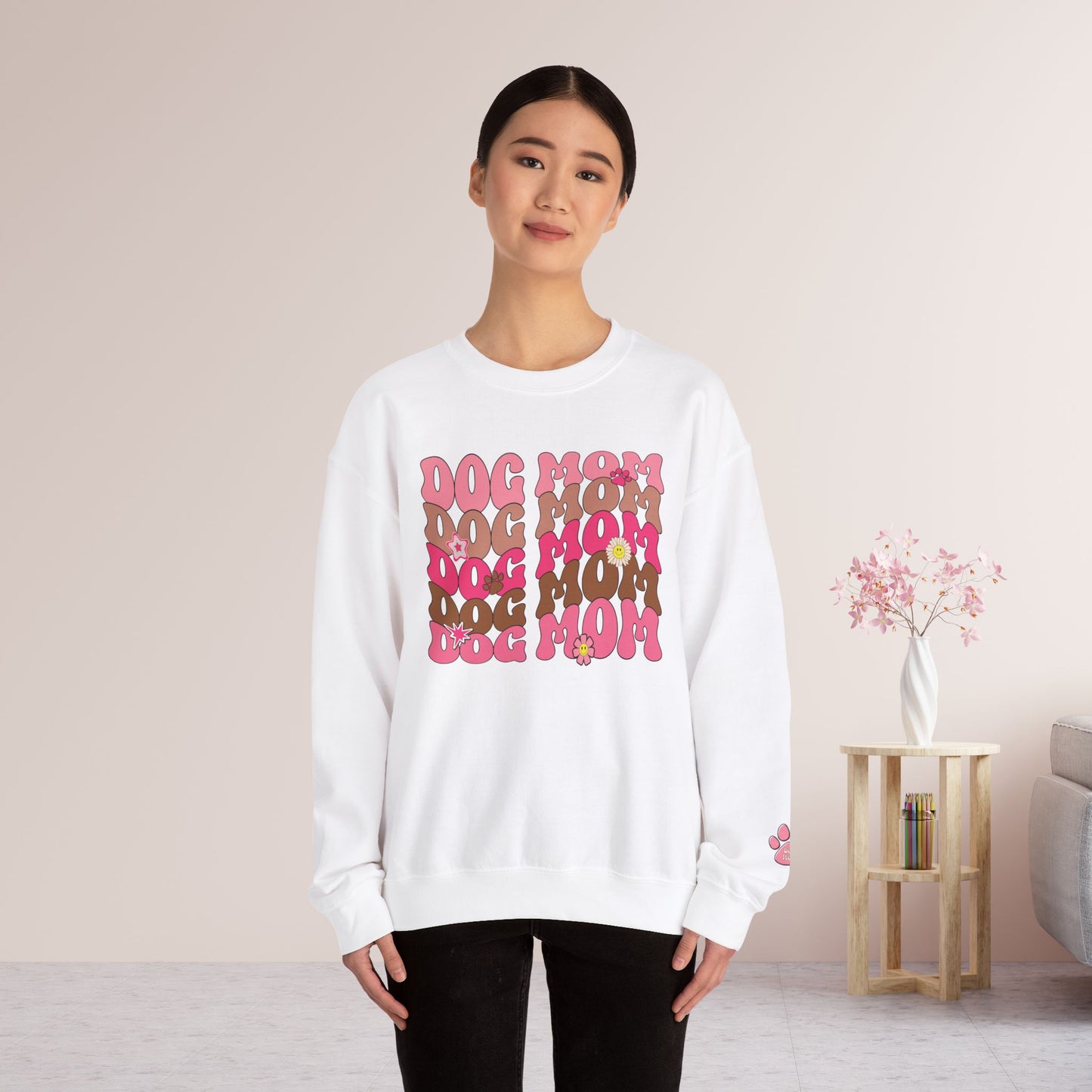 Pink Dog Mom Sweatshirt