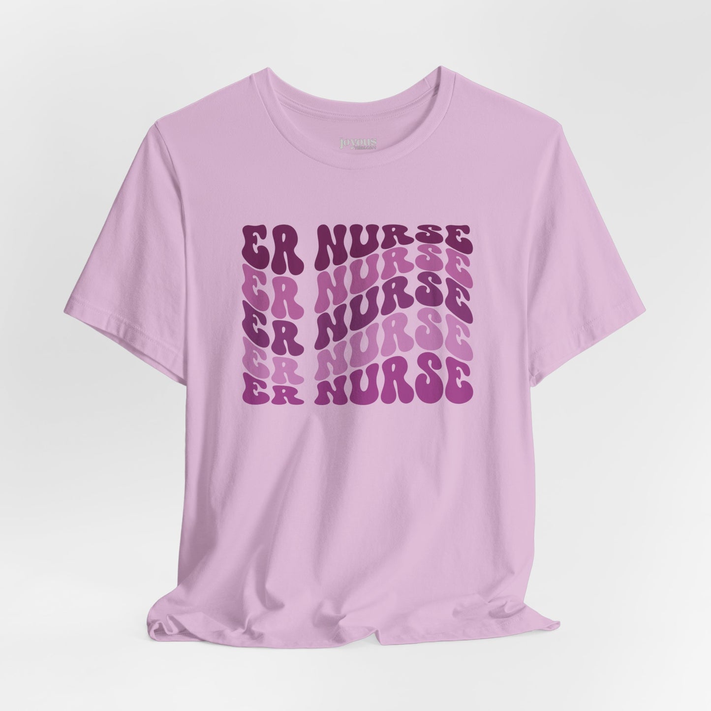 Groovy Purple ER Nurse Shirt - Emergency Nurse Soft Cotton Tee