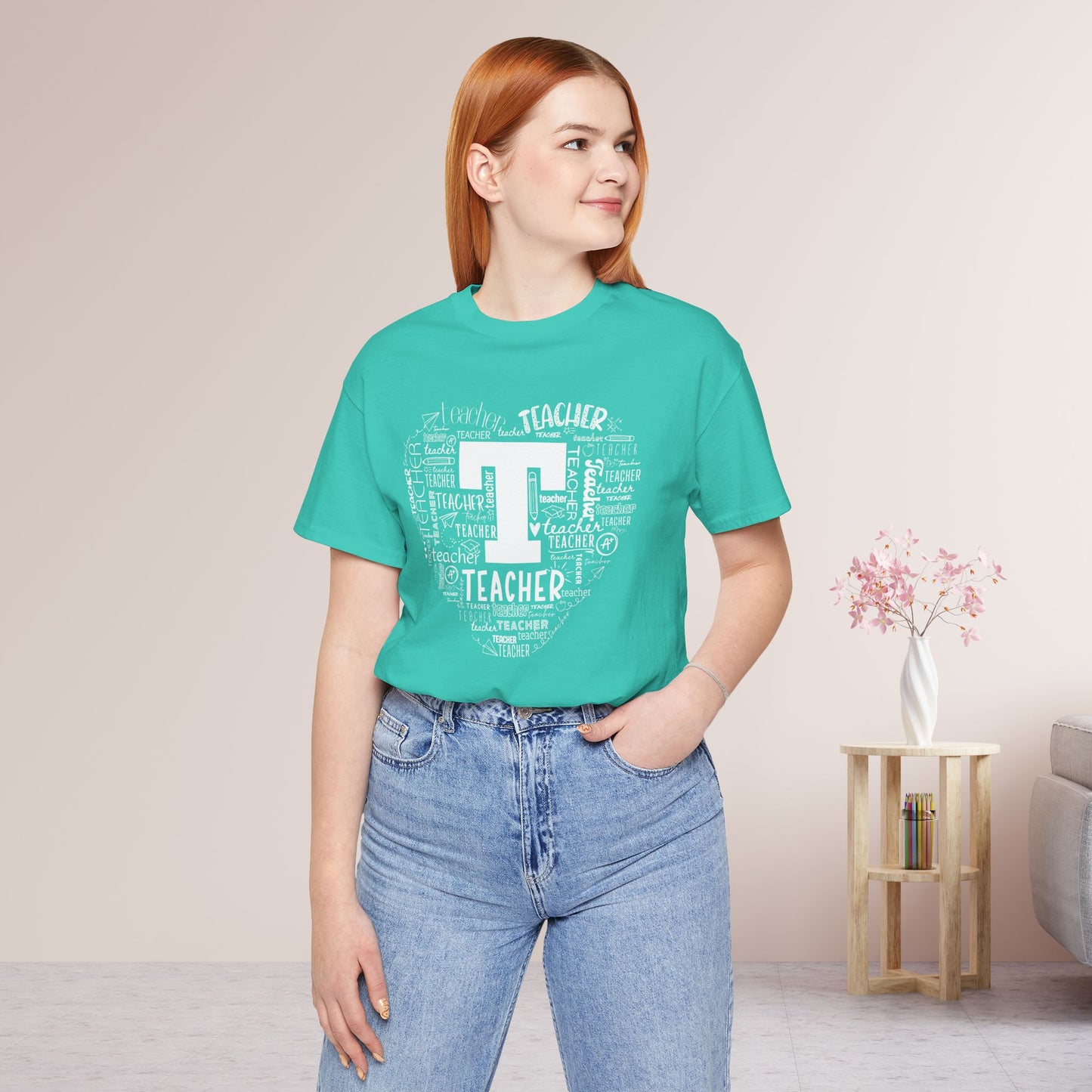 Trendy Teacher Soft Cotton Tee for School Teachers