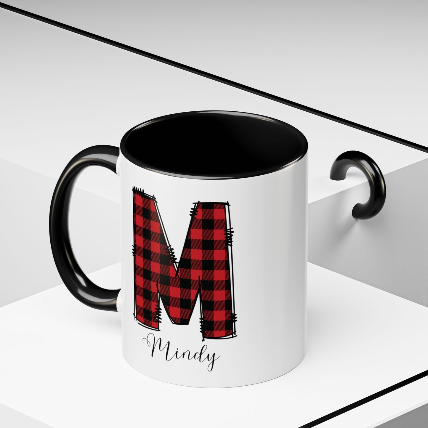 Custom Christmas Initial Letter Mug with Name - Personalized Christmas Gifts A-Z