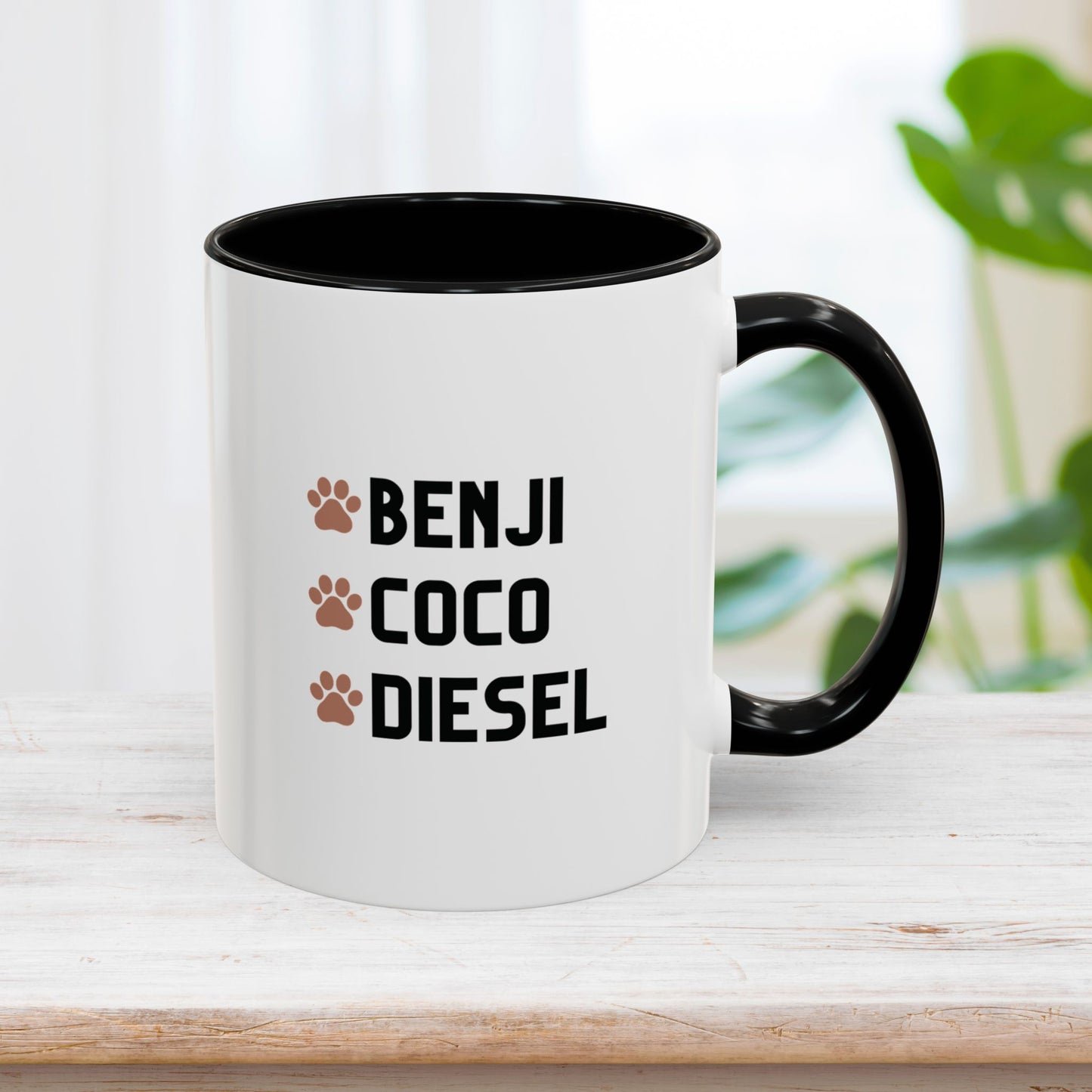 Personalized Dog Dad Coffee Mug with Dog Names - Custom Dog Dad Gifts for Father's Day