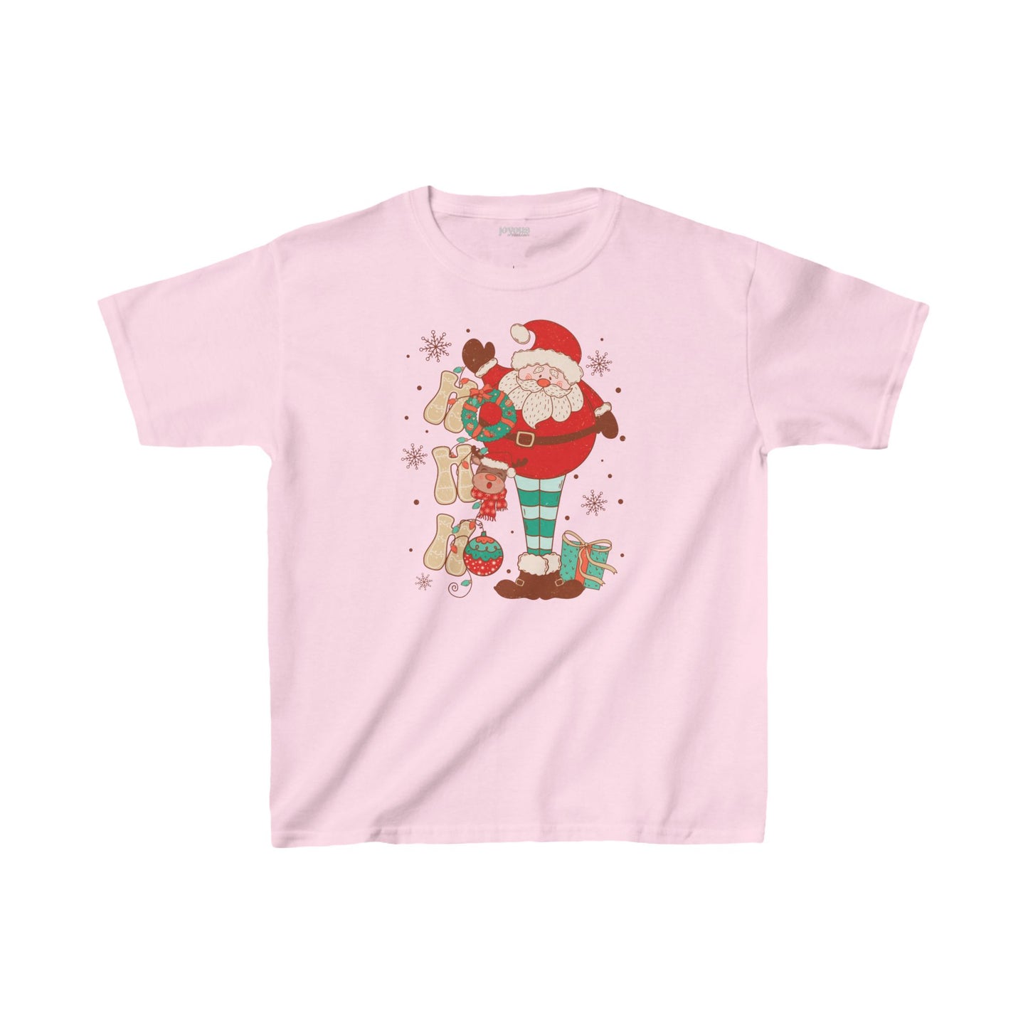 Ho Ho Ho Youth Christmas Shirt - Retro Christmas Tee