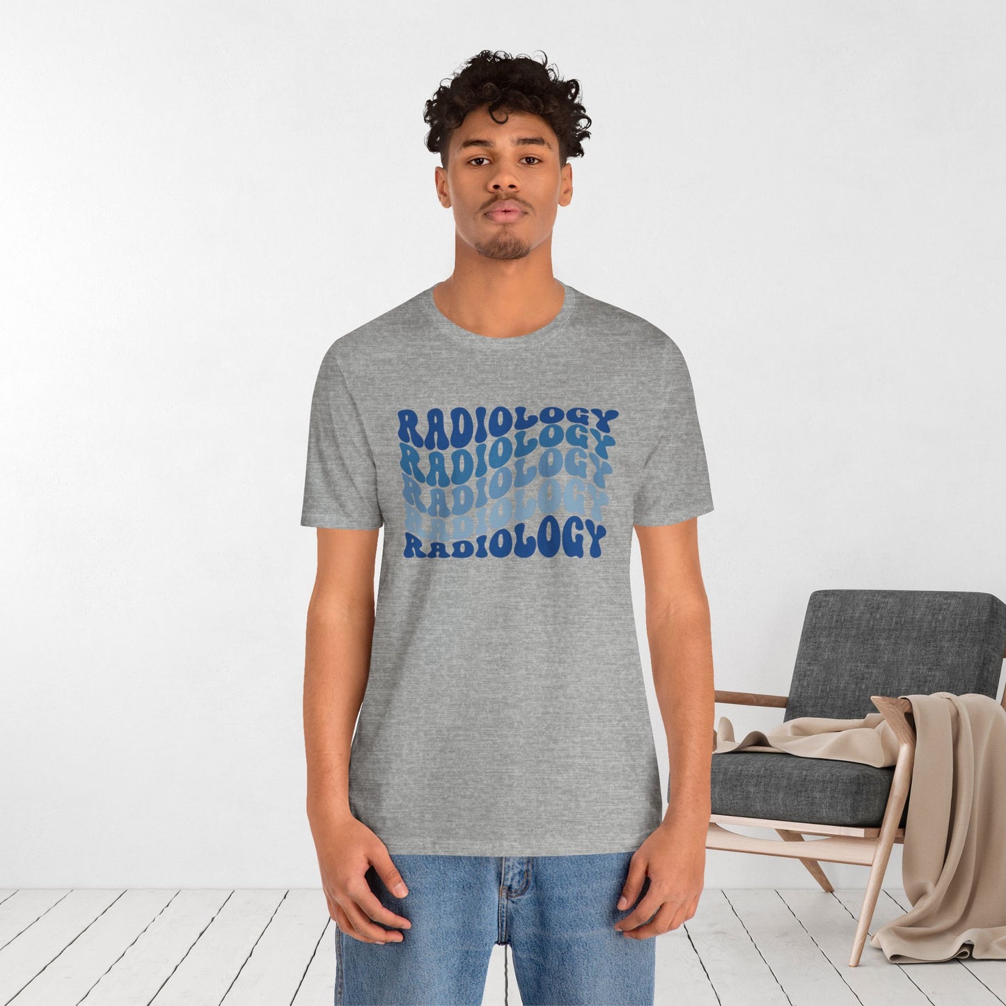 Groovy Blue Radiology Soft Cotton Tee