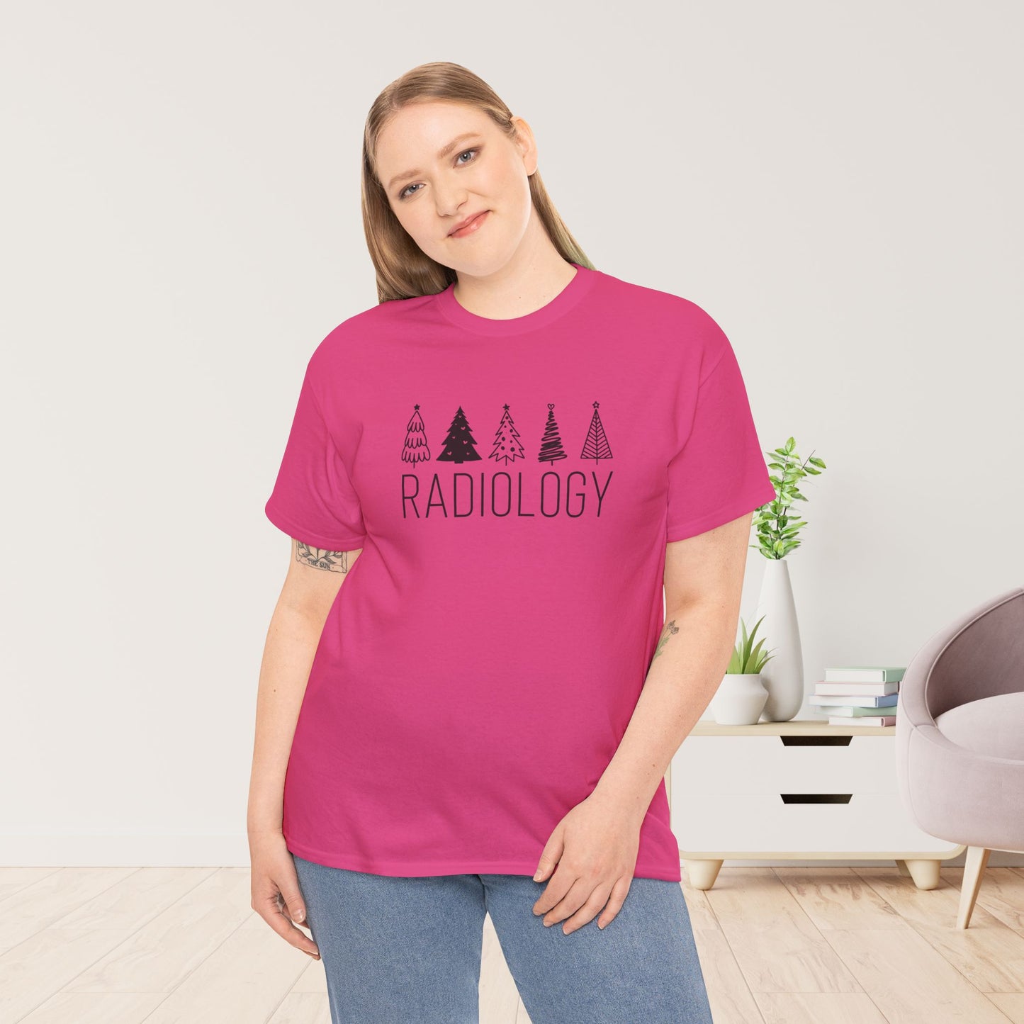 Christmas Tree Radiology Heavy Cotton Tee