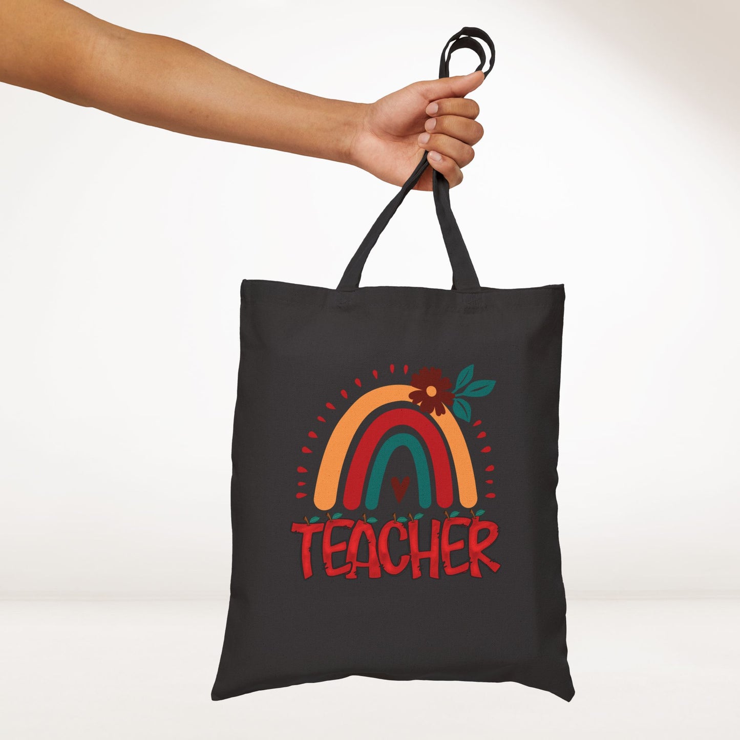 Cute Teacher Canvas Tote Bag - Best Teacher Gift