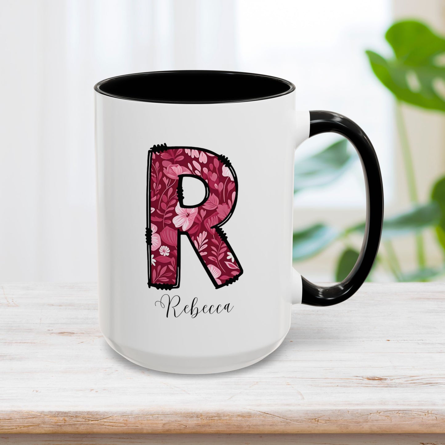 Custom Name Initial Letter Mug - Personalized Gifts A-Z