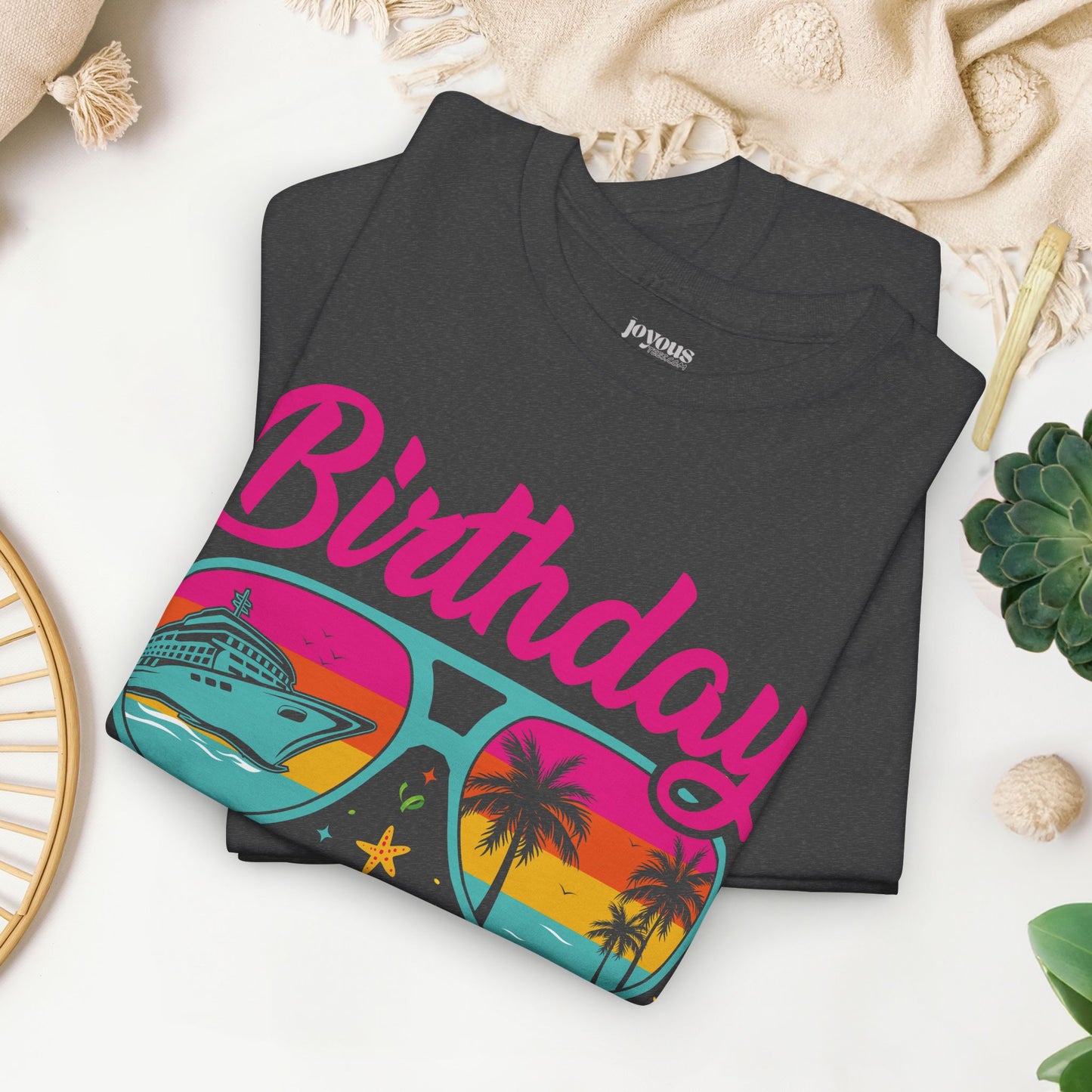 Birthday Cruise Squad Shirt - Family Cruise Vacation Heavy Cotton Tee