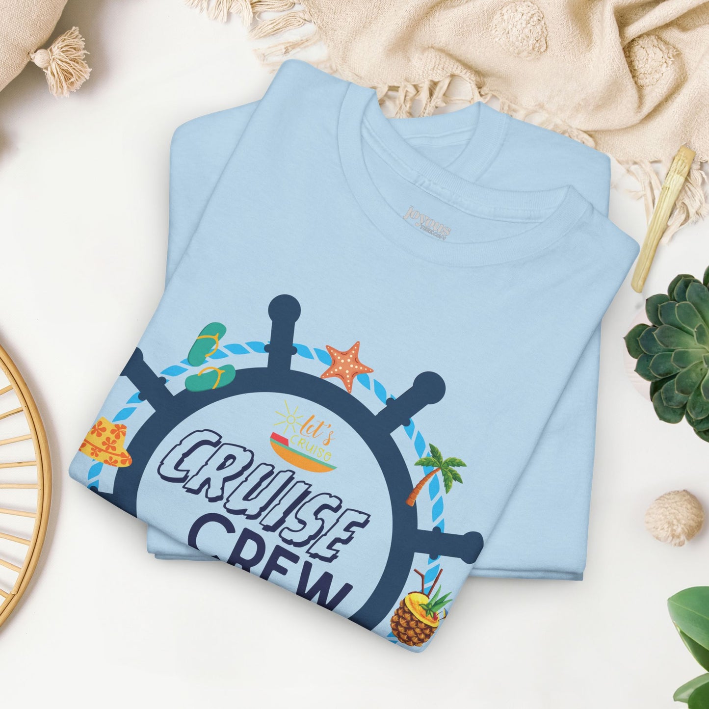 Matching Cruise Crew Shirt - Family Cruise Heavy Cotton Tee