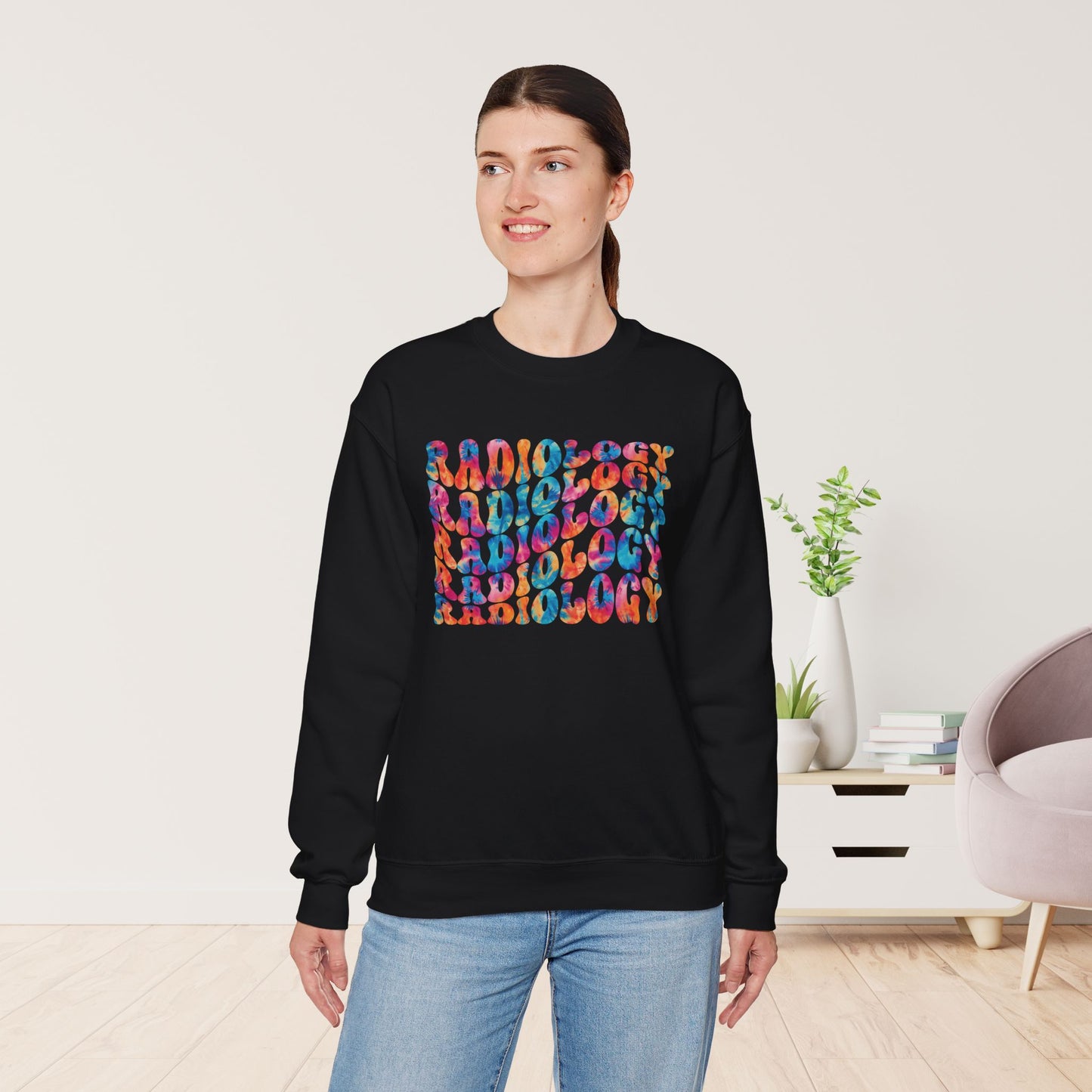 Groovy Colorful Radiology Sweatshirt for RAD Technician