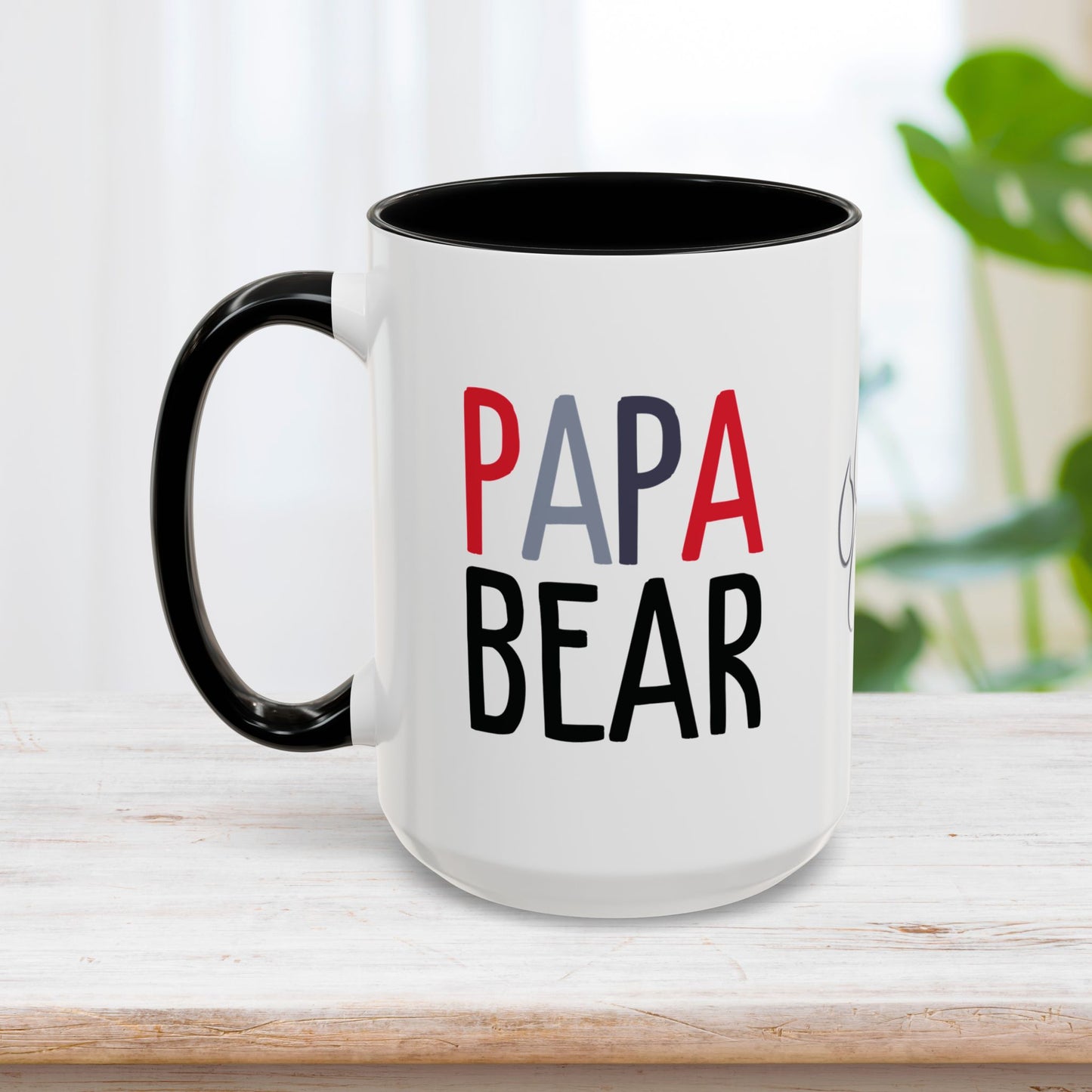 Personalized Papa Bear Coffee Mug with Kids Names - Custom Dad Gifts for Father's Day