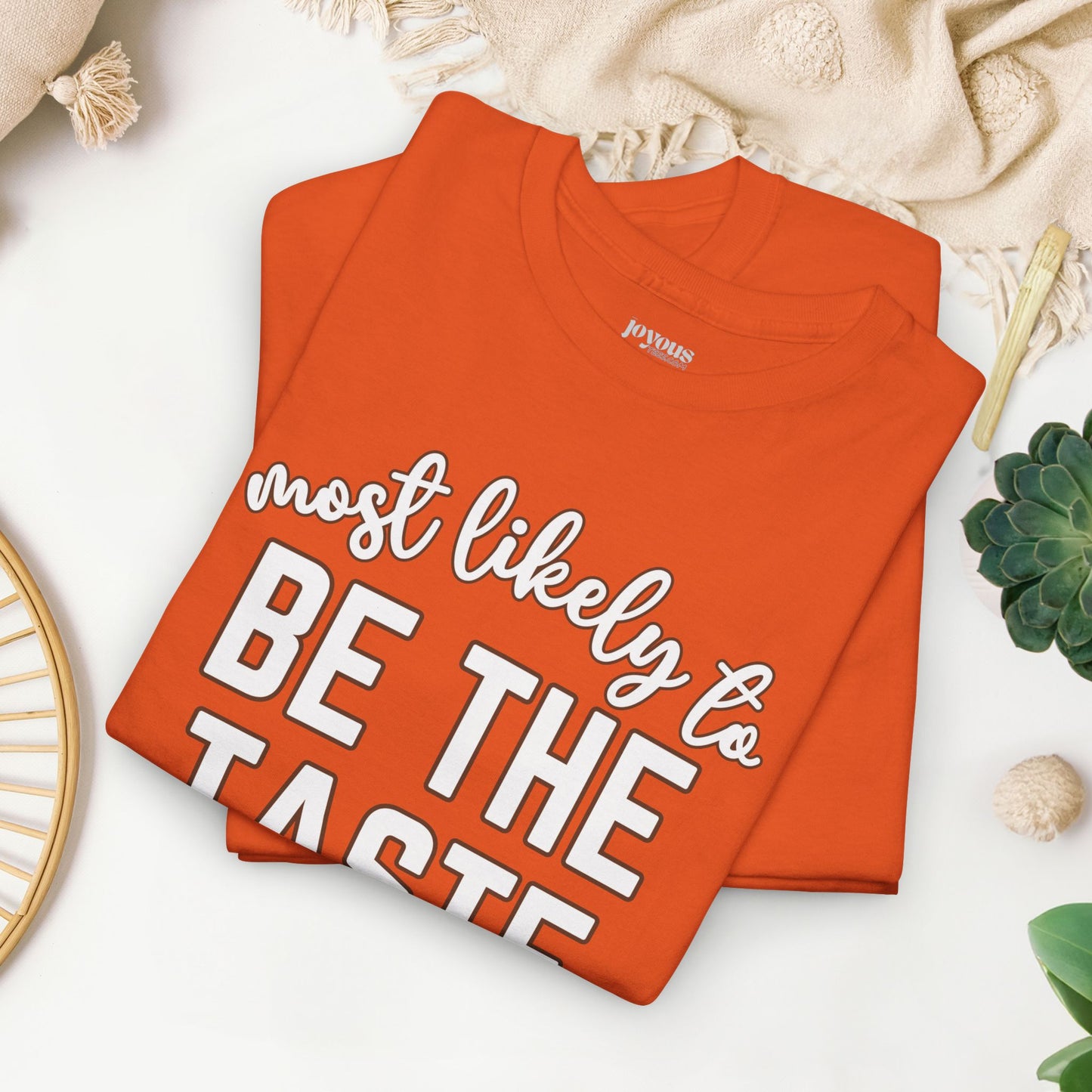 Funny Thanksgiving Shirt - Most Likely To Be the Taste Tester Heavy Cotton Tee