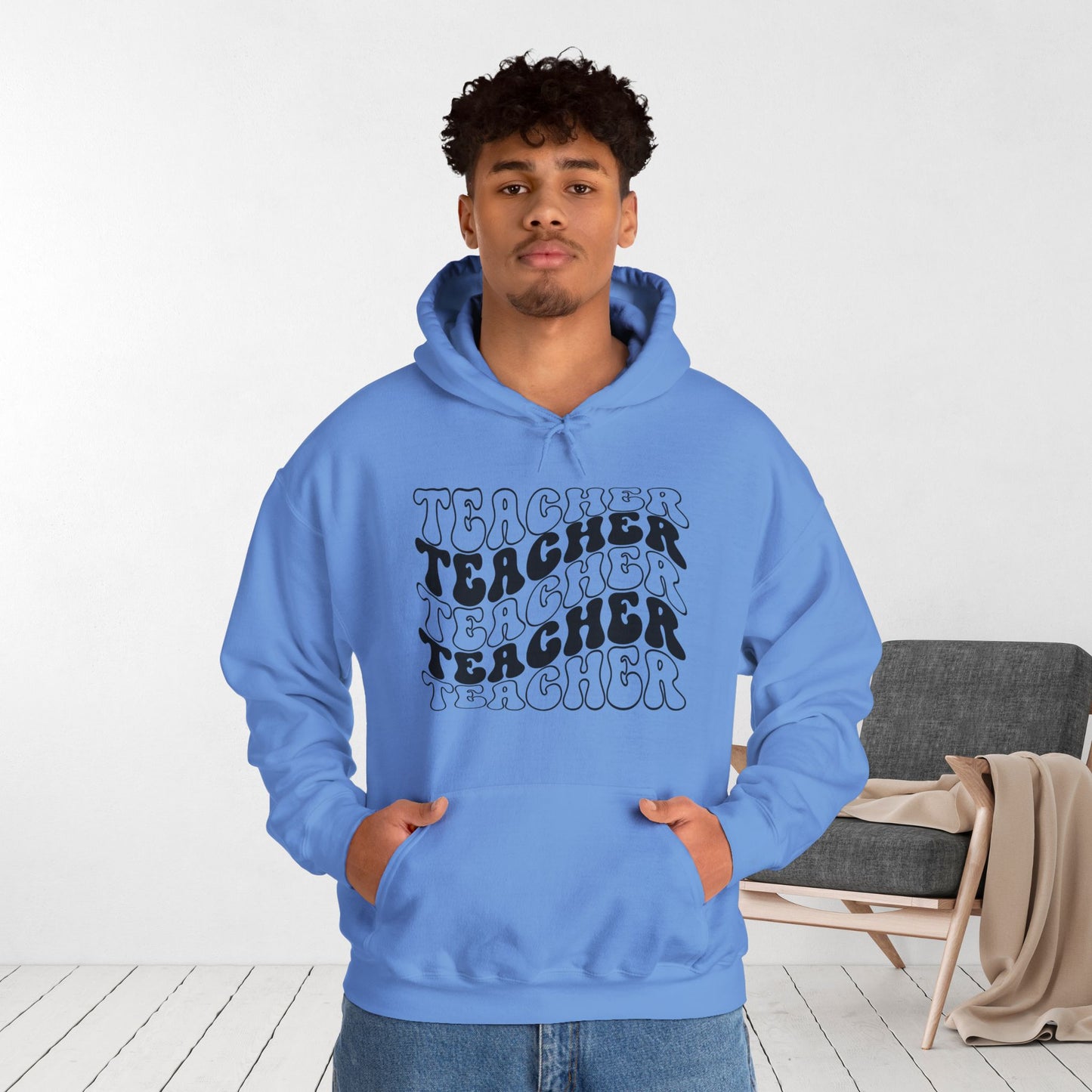 Groovy Unisex Teacher Hoodie for School Teachers