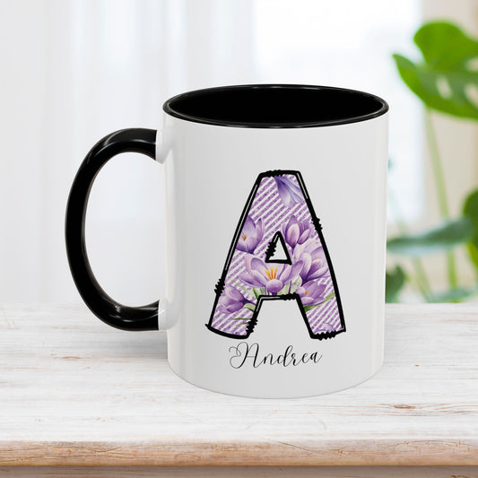 Custom Name Initial Letter Mug - Personalized Gifts A-Z