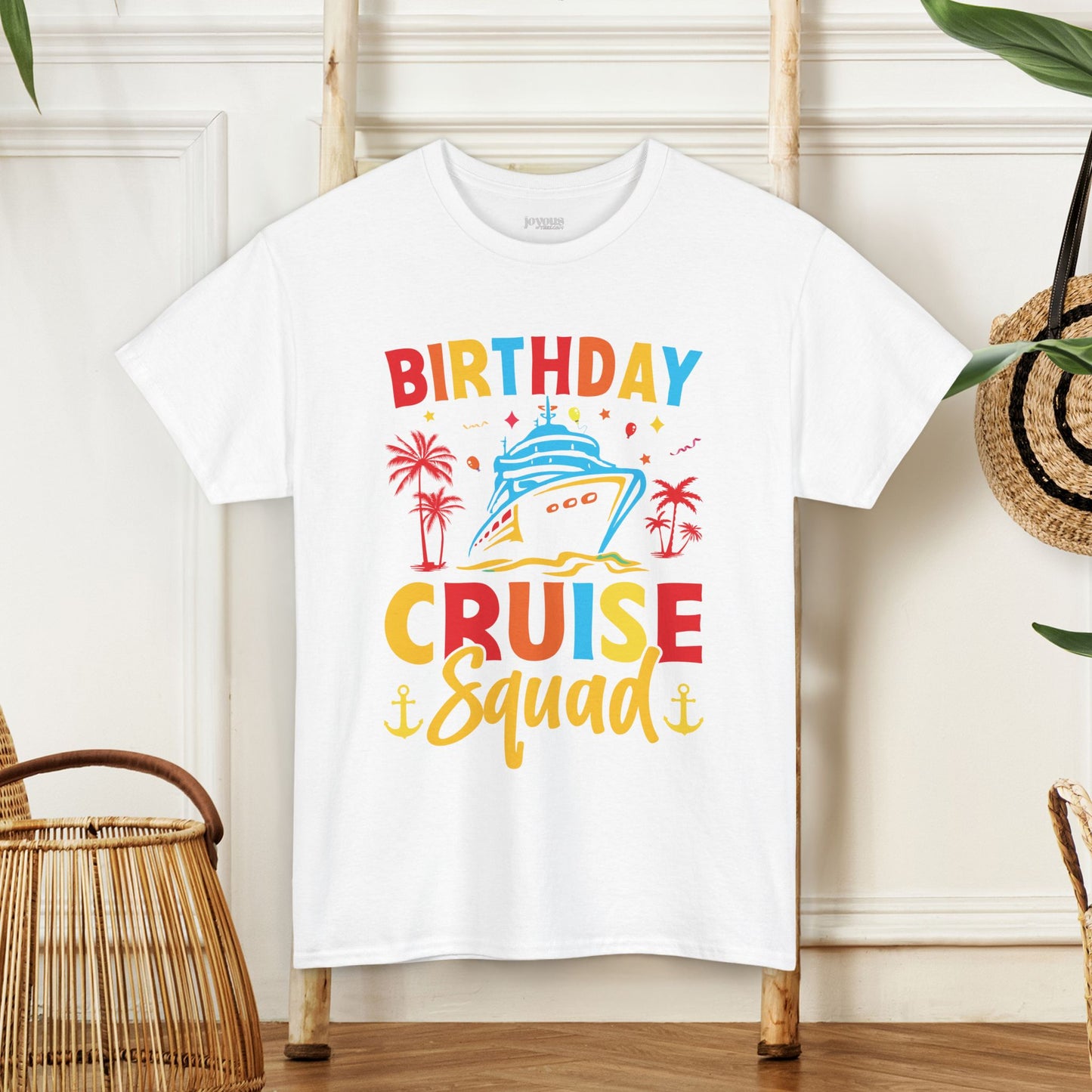 Birthday Cruise Squad Shirt - Family Cruise Vacation Heavy Cotton Tee