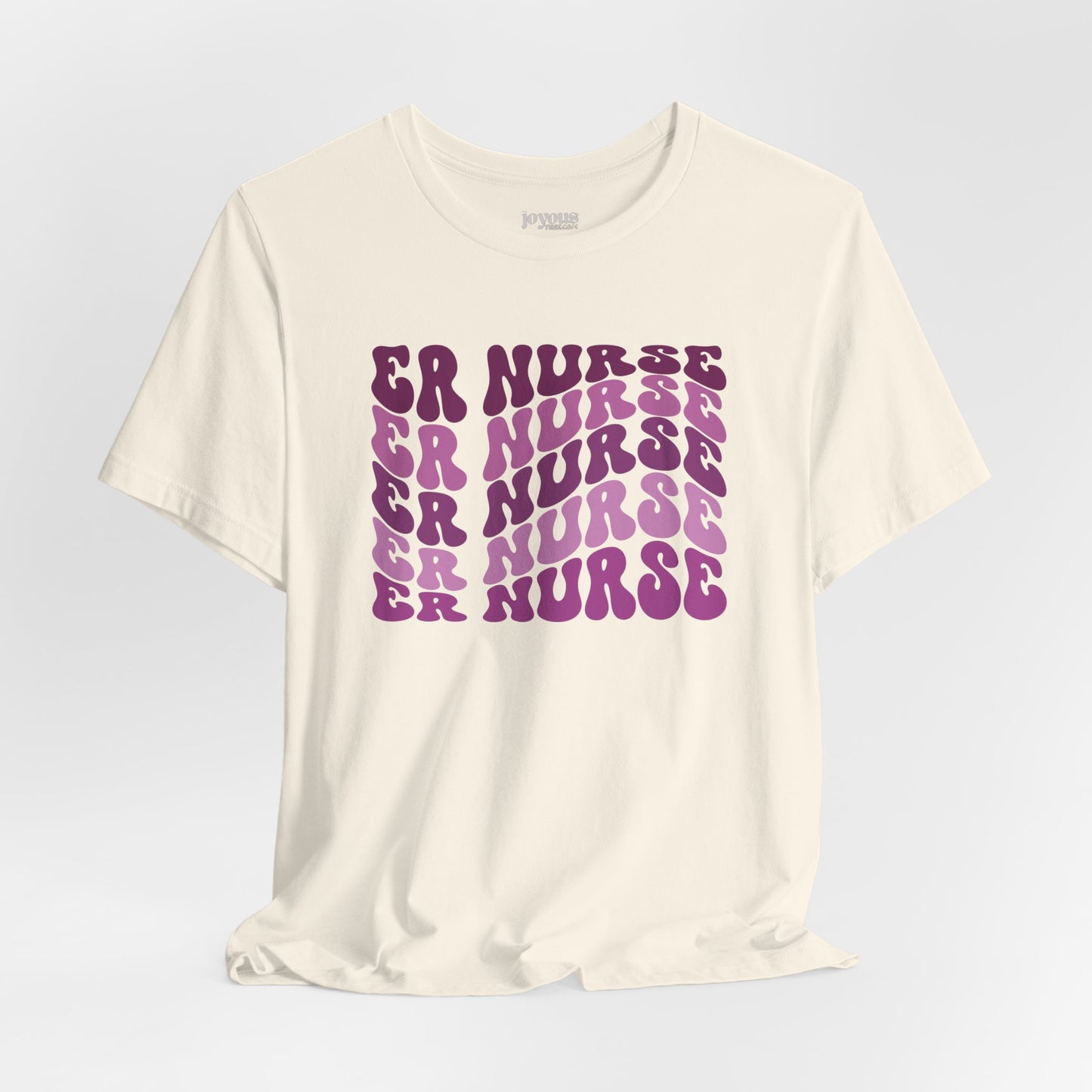 Groovy Purple ER Nurse Shirt - Emergency Nurse Soft Cotton Tee