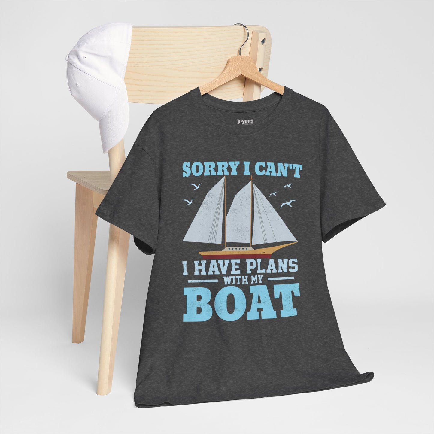 I Have Plans with My Boat T-Shirt - Funny Sailing Heavy Cotton Tee