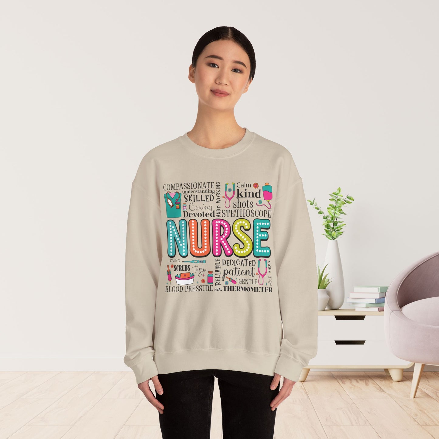 Trendy Nurse Sweatshirt for Registered Nurse