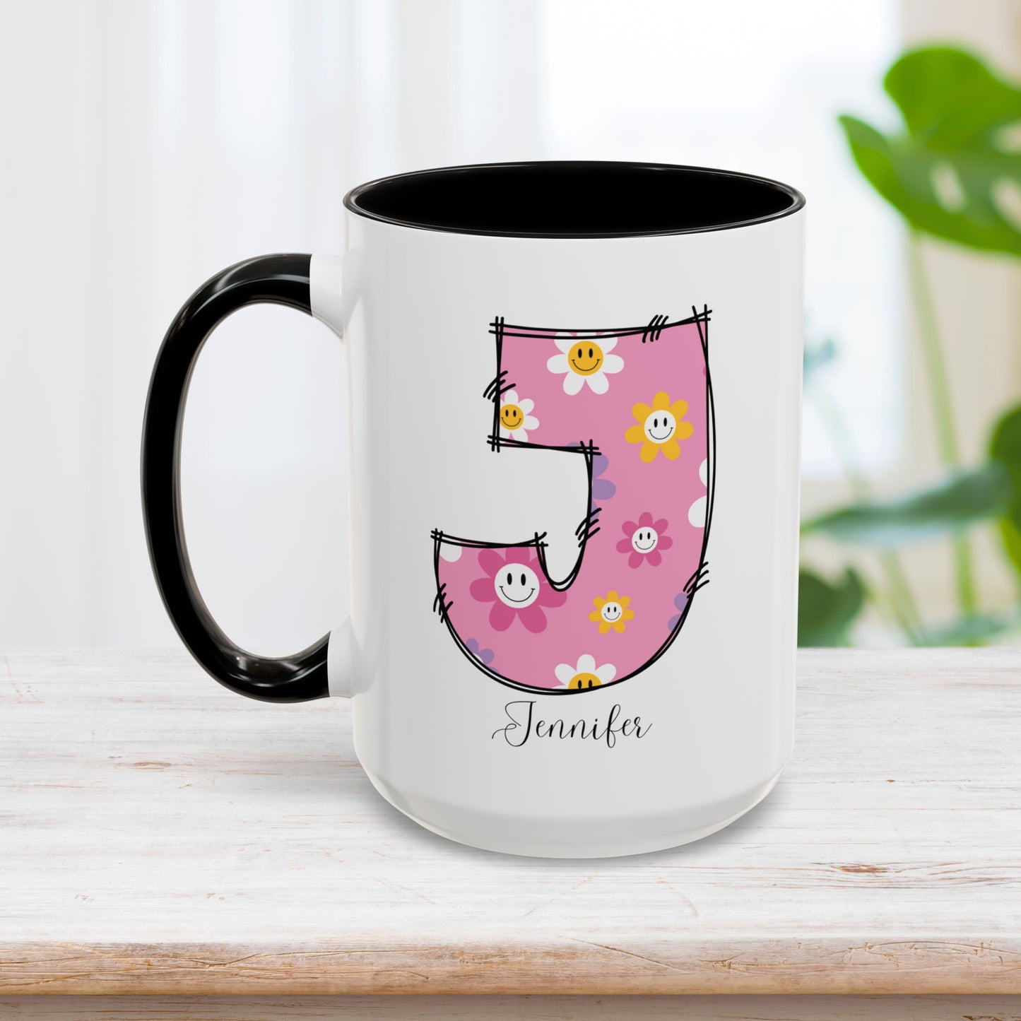 Custom Name Initial Letter Mug - Personalized Gifts A-Z