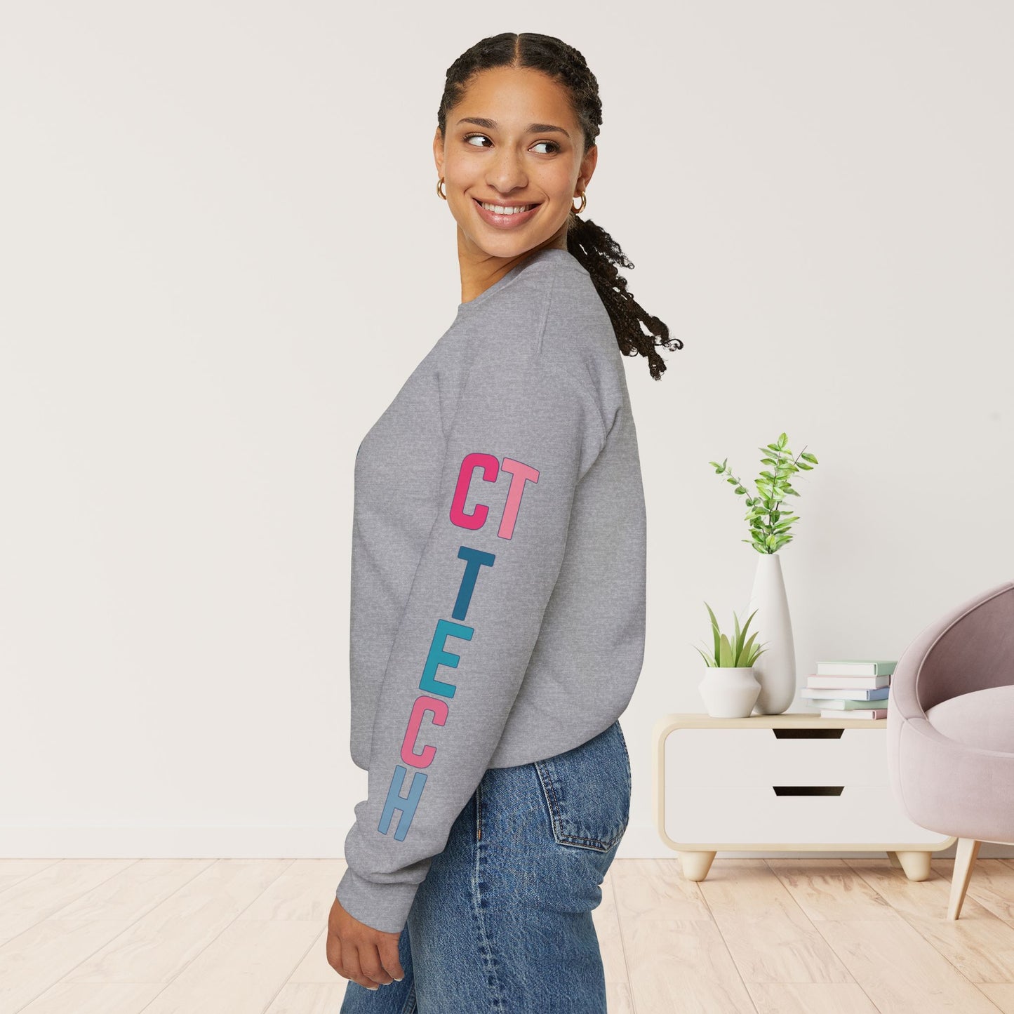 Trendy Colorful CT Tech Sweatshirt