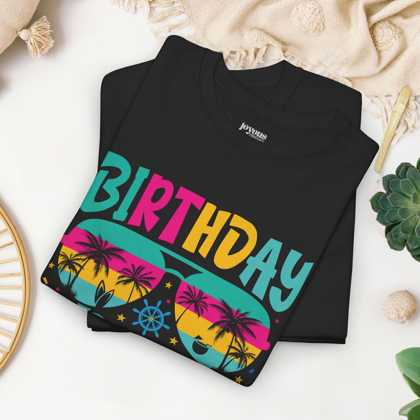 Birthday Cruise Squad Shirt - Family Cruise Vacation Heavy Cotton Tee