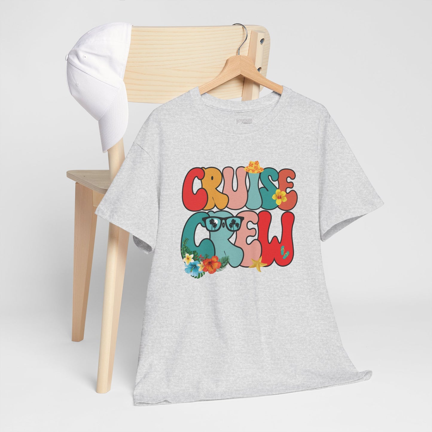 Groovy Cruise Crew Shirt - Family Cruise Vacation Heavy Cotton Tee