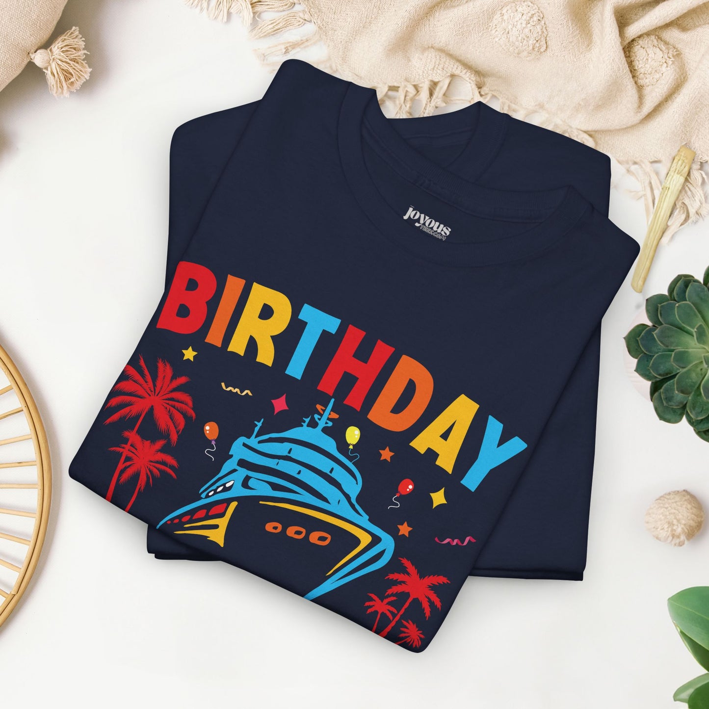 Birthday Cruise Squad Shirt - Family Cruise Vacation Heavy Cotton Tee