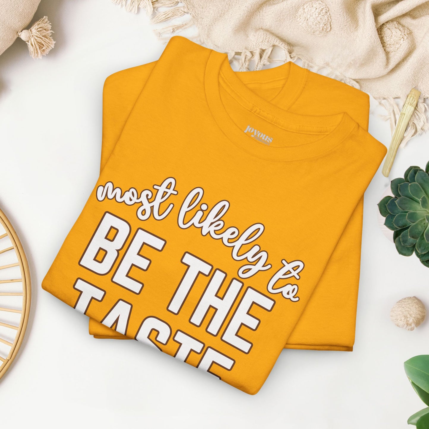 Funny Thanksgiving Shirt - Most Likely To Be the Taste Tester Heavy Cotton Tee