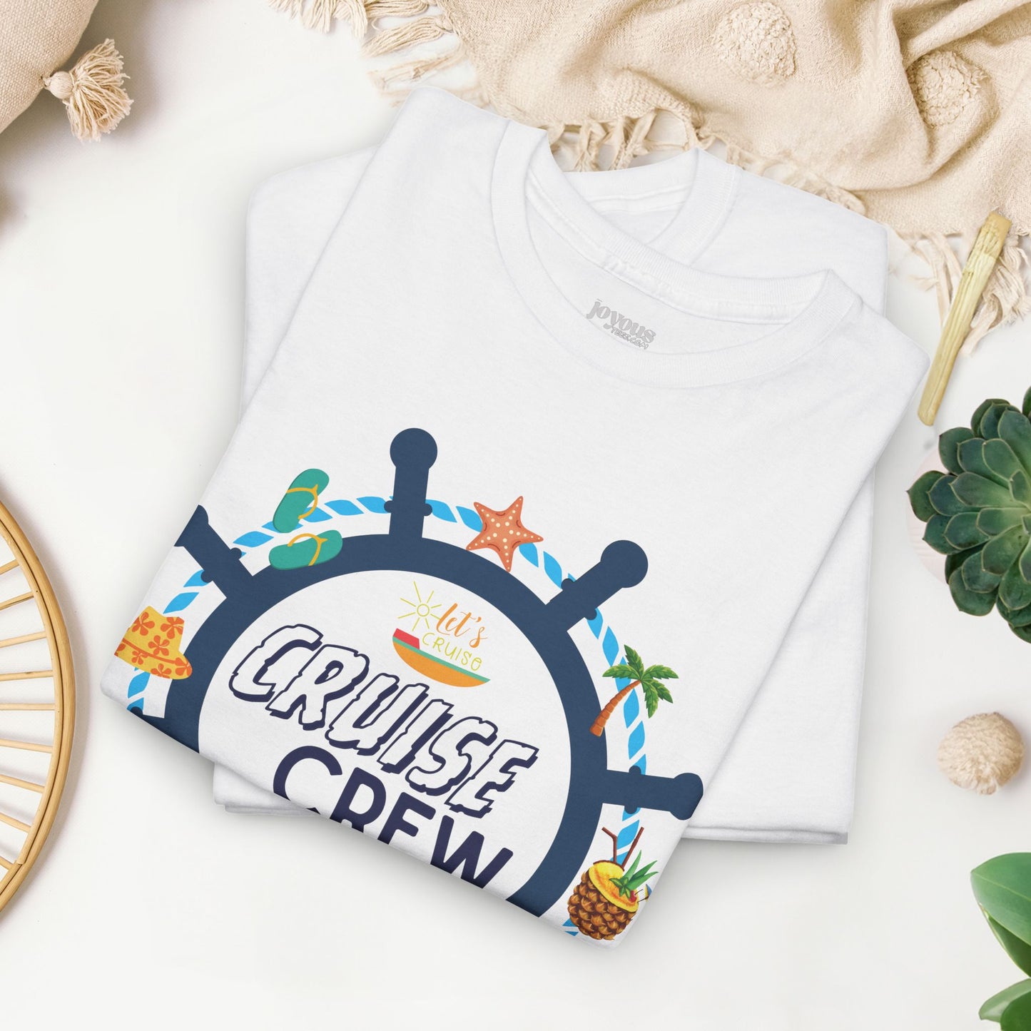 Matching Cruise Crew Shirt - Family Cruise Heavy Cotton Tee